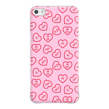 Hot Girl Summer Hearts Pattern Phone Case for iPhone 5 / 5s / SE 2016