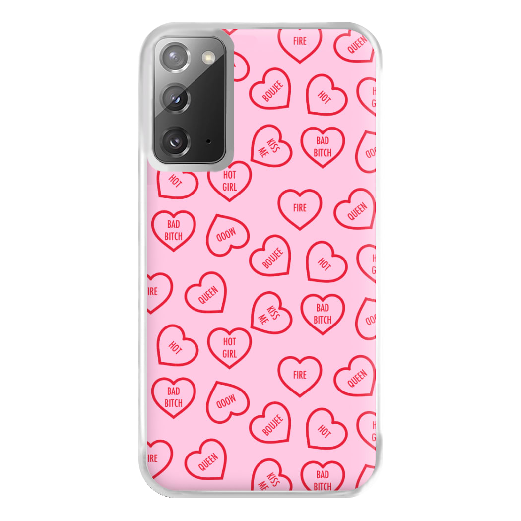 Hot Girl Summer Hearts Pattern Phone Case for Galaxy Note 20 Ultra