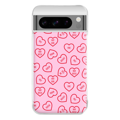 Hot Girl Summer Hearts Pattern Phone Case for Google Pixel 8 Pro