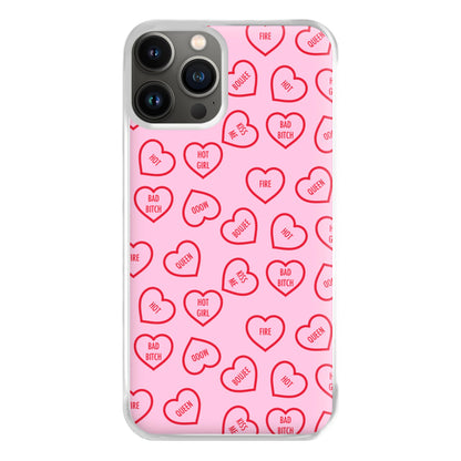 Hot Girl Summer Hearts Pattern Phone Case for iPhone 11 Pro Max