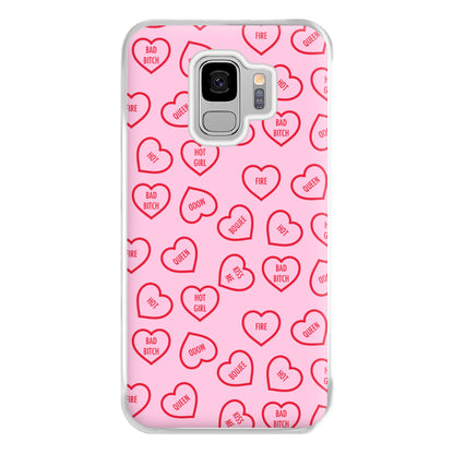 Hot Girl Summer Hearts Pattern Phone Case for Galaxy S9 Plus