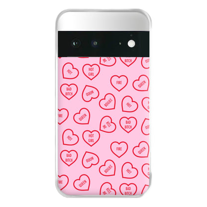 Hot Girl Summer Hearts Pattern Phone Case for Google Pixel 6a