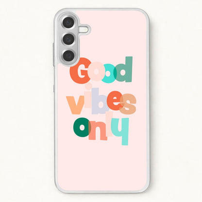 Colourful Good Vibes Only Phone Case for Galaxy A37