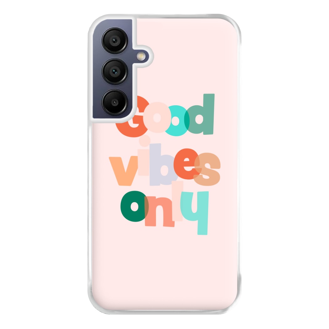 Colourful Good Vibes Only Phone Case for Galaxy A16