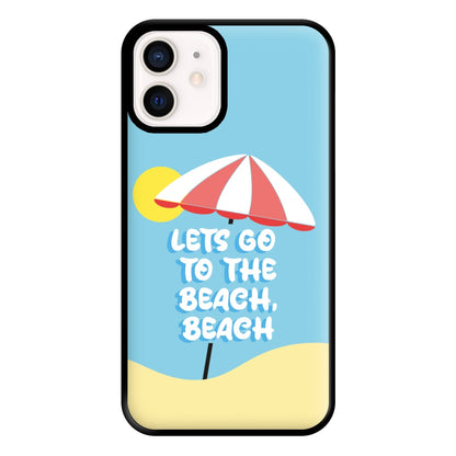 Lets Go To The Beach - Summer Quotes Phone Case for iPhone 12 Mini