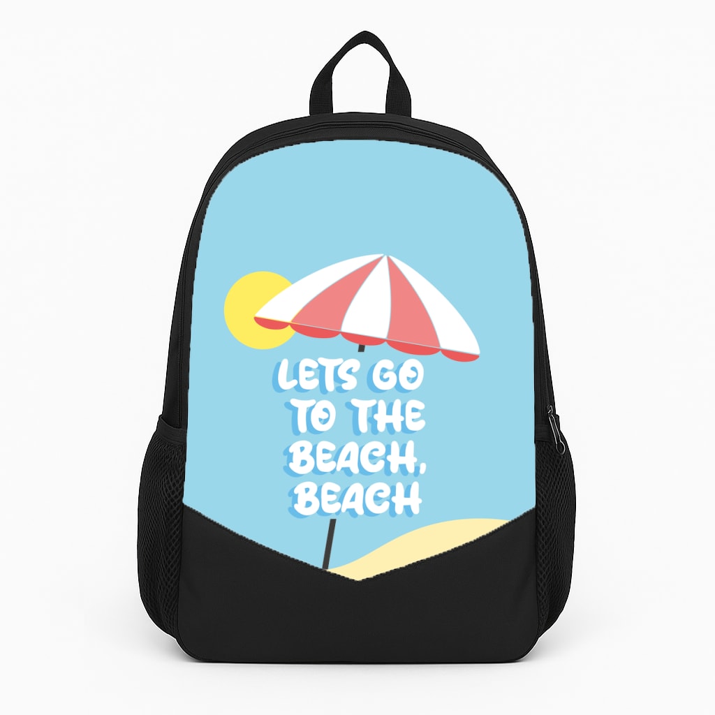 Lets Go To The Beach - Summer Quotes Backpack