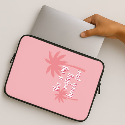 This Is My Resting Beach Face - Summer Quotes MacBook Case