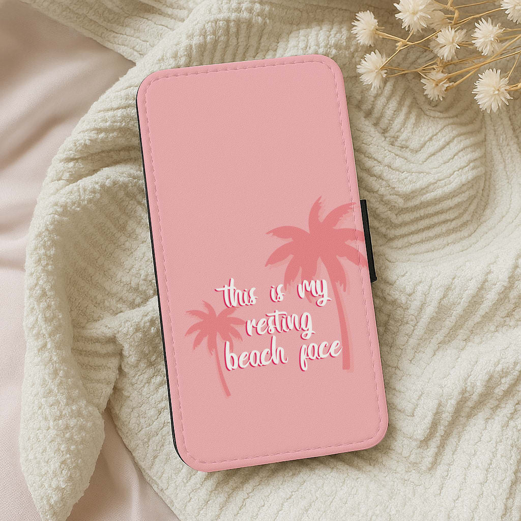 This Is My Resting Beach Face - Summer Quotes Wallet Phone Case