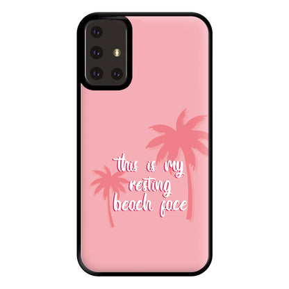 This Is My Resting Beach Face - Summer Quotes Phone Case for Galaxy A71