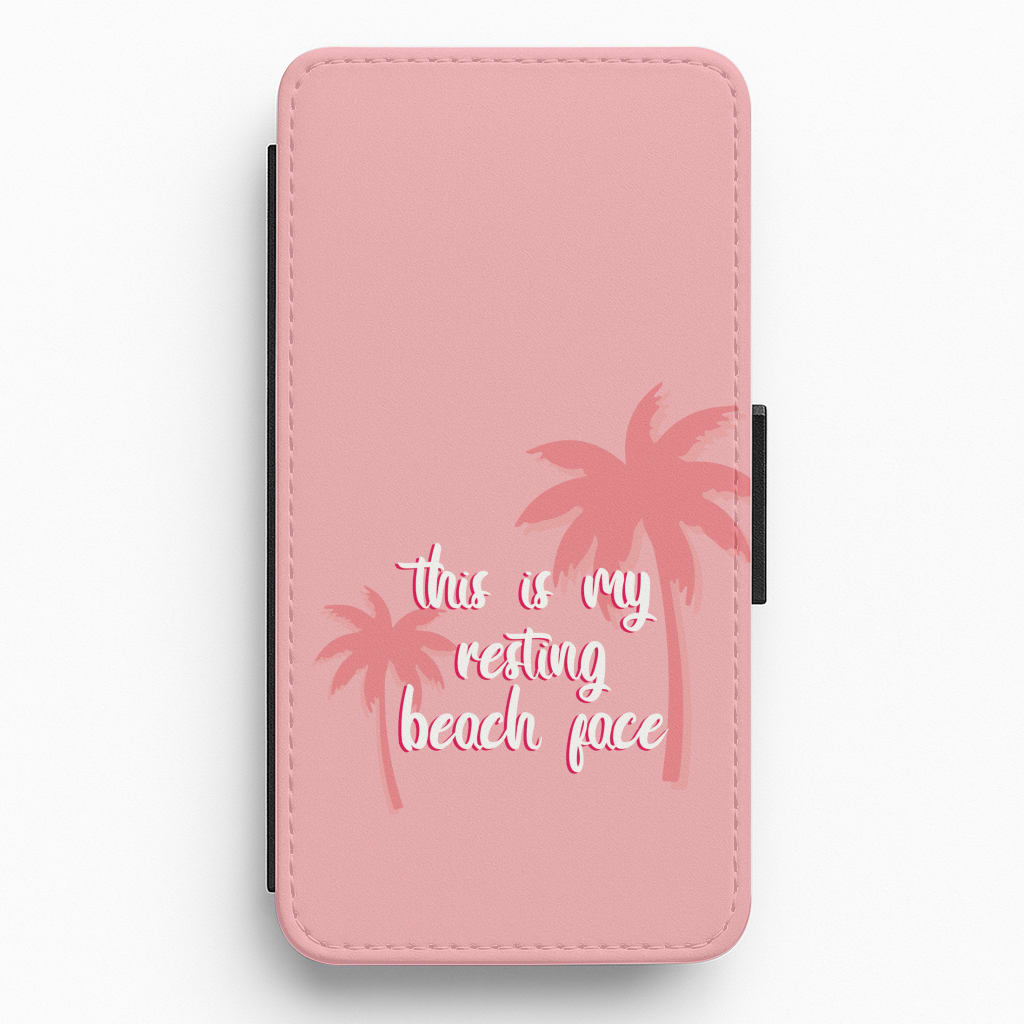 This Is My Resting Beach Face - Summer Quotes Flip / Wallet Phone Case