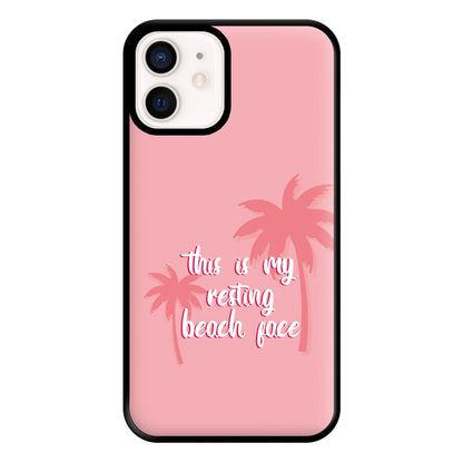 This Is My Resting Beach Face - Summer Quotes Phone Case for iPhone 12 Mini