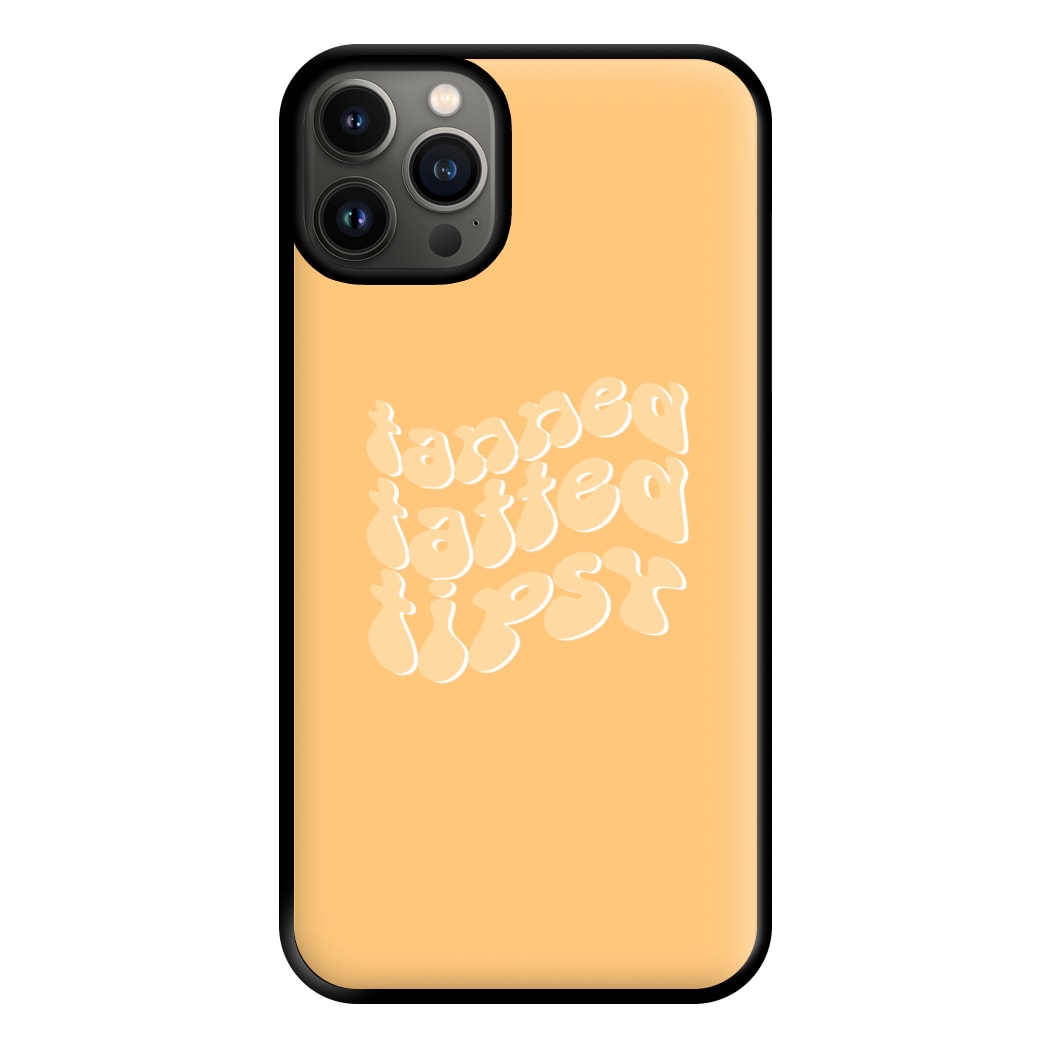 Tanned Tatted Tipsy - Summer Quotes Phone Case for iPhone 13