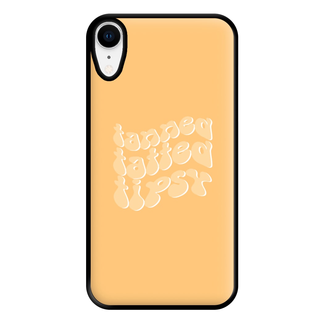 Tanned Tatted Tipsy - Summer Quotes Phone Case for iPhone XR