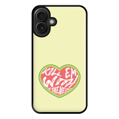 Kill Em With Kindness - Summer Quotes Phone Case for iPhone 16 Plus