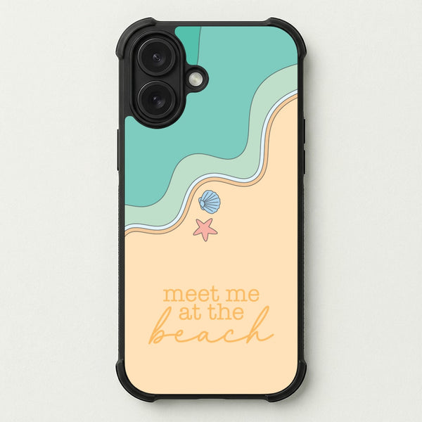 Meet Me At The Beach - Summer Phone Case — Bumper case