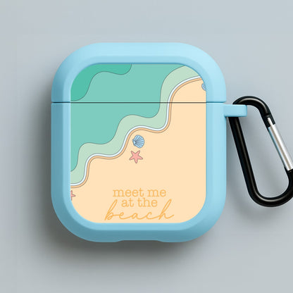 Meet Me At The Beach - Summer Blue AirPods Case