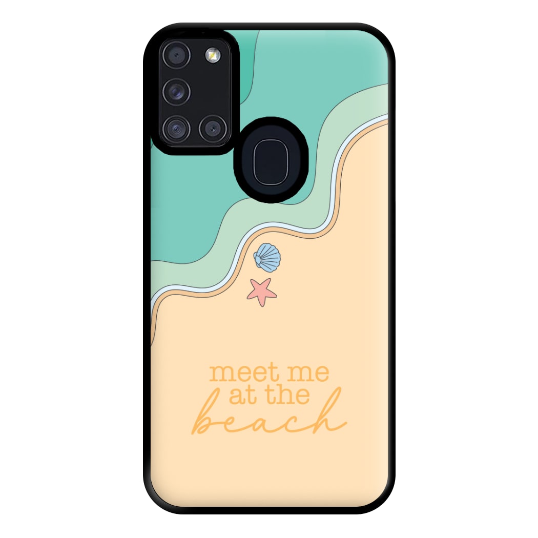 Meet Me At The Beach - Summer Phone Case for Galaxy A21s