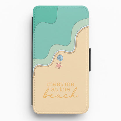 Meet Me At The Beach - Summer Flip / Wallet Phone Case