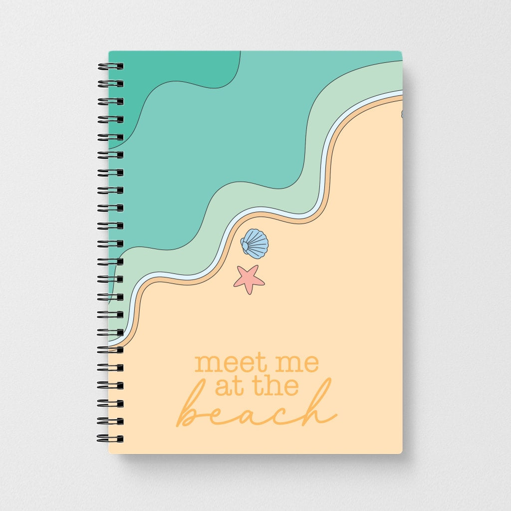 Meet Me At The Beach - Summer Notebook