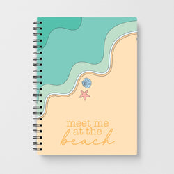 Meet Me At The Beach - Summer Notebook