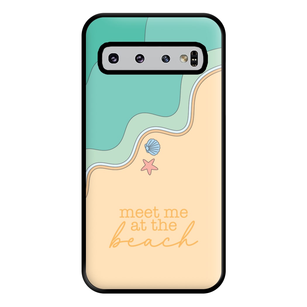 Meet Me At The Beach - Summer Phone Case for Galaxy S10 Plus