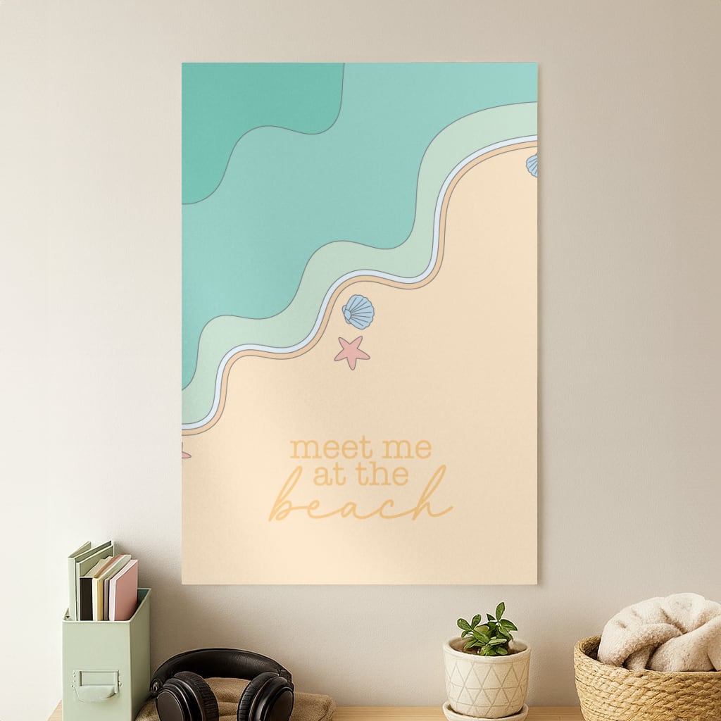 Meet Me At The Beach - Summer Poster