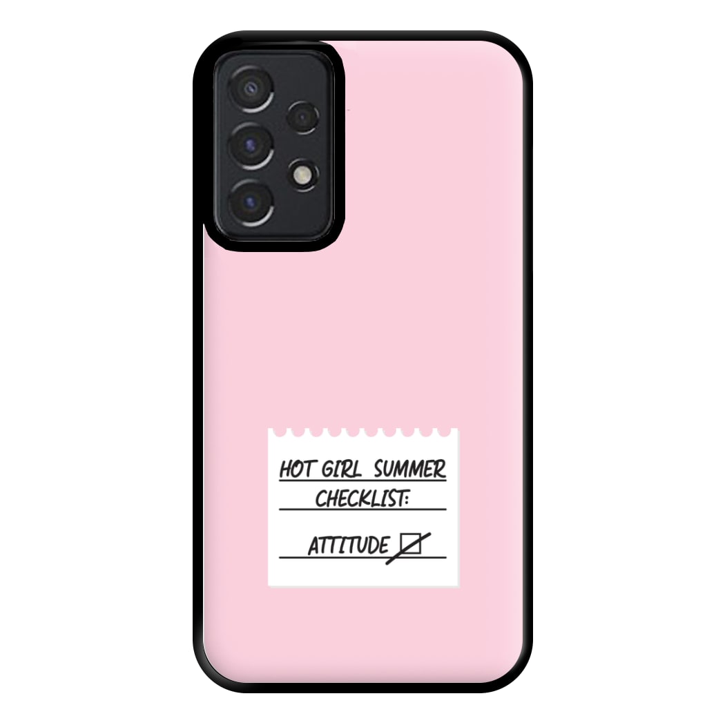 Hot Girl Summer Checklist - Summer Phone Case for Galaxy A52 / A52s