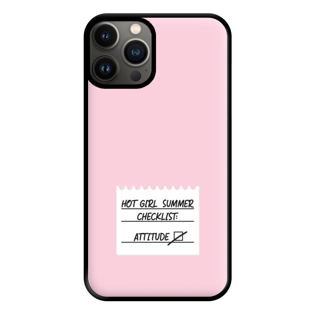 Hot Girl Summer Checklist - Summer Phone Case for iPhone 11 Pro Max