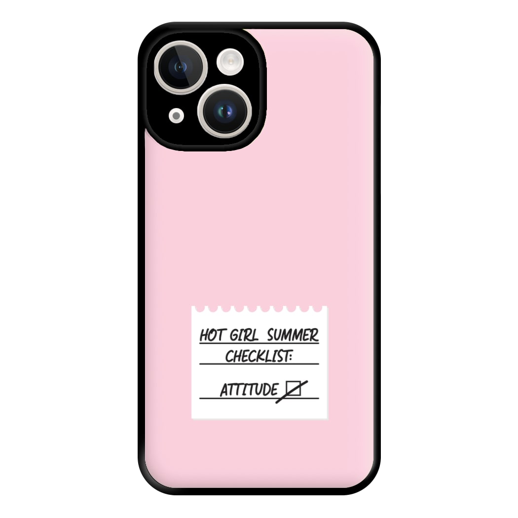 Hot Girl Summer Checklist - Summer Phone Case for iPhone 14