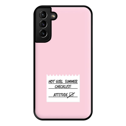 Hot Girl Summer Checklist - Summer Phone Case for Galaxy S21 Plus