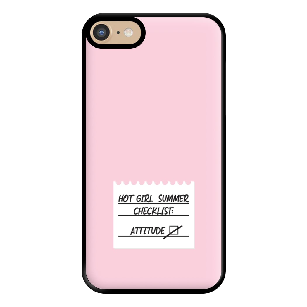 Hot Girl Summer Checklist - Summer Phone Case for iPhone 6 / 7 / 8 / SE