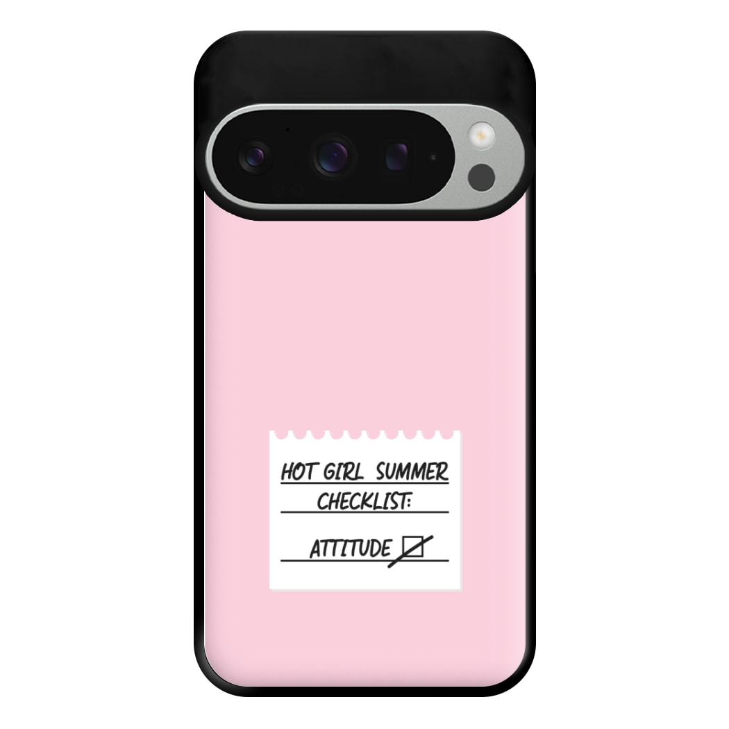 Hot Girl Summer Checklist - Summer Phone Case for Google Pixel 9 Pro XL