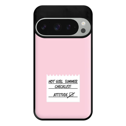 Hot Girl Summer Checklist - Summer Phone Case for Google Pixel 9 Pro XL