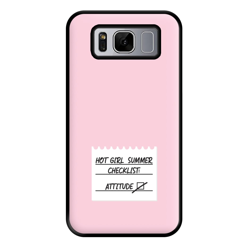 Hot Girl Summer Checklist - Summer Phone Case for Galaxy S8 Plus