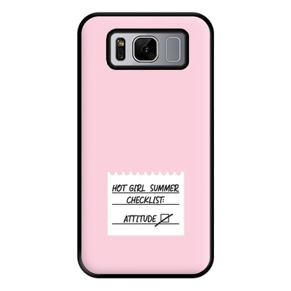 Hot Girl Summer Checklist - Summer Phone Case for Galaxy S8 Plus