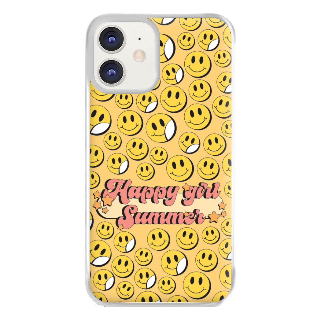 Happy Girl Summer - Summer Phone Case for iPhone 12 / 12 Pro