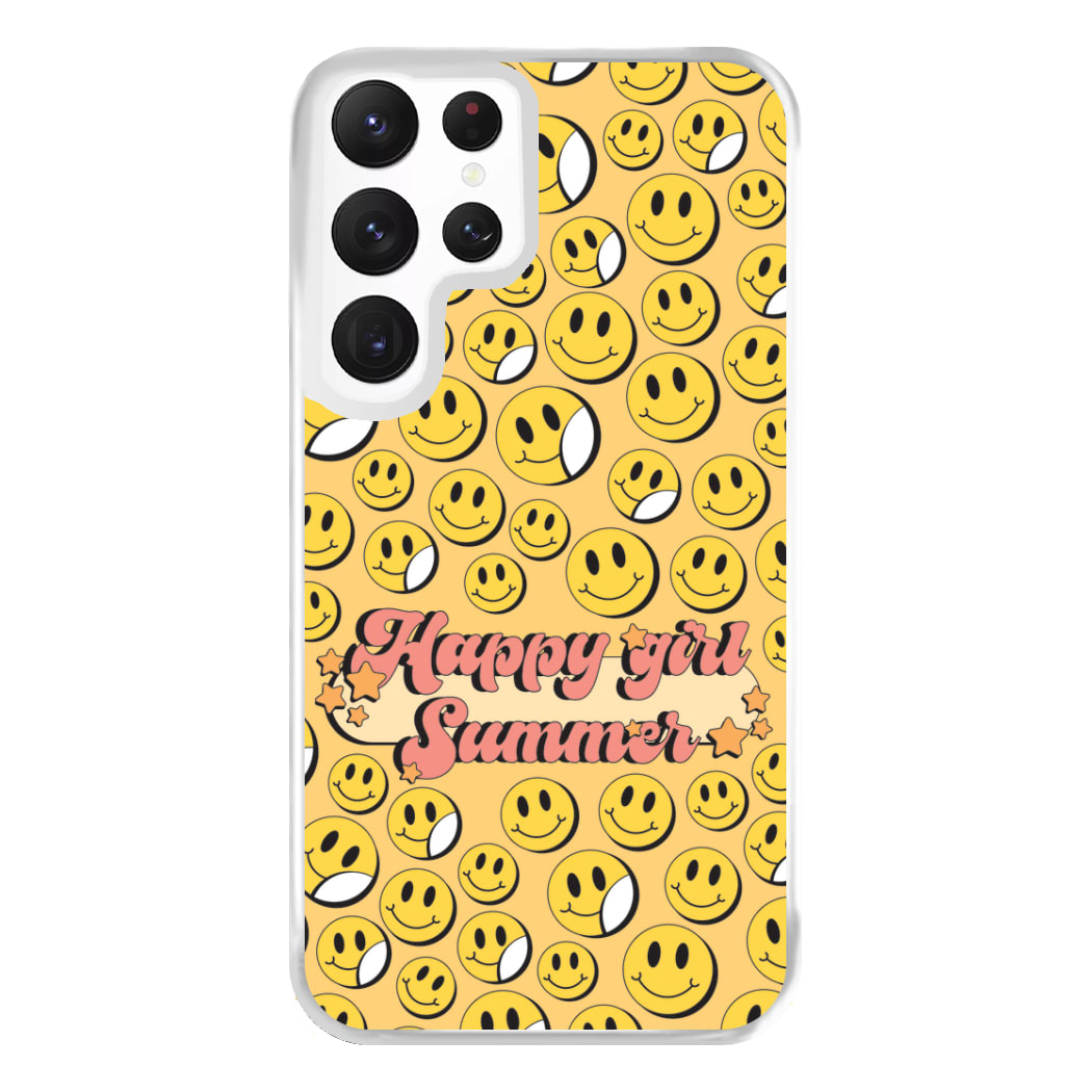 Happy Girl Summer - Summer Phone Case for Galaxy S22 Ultra