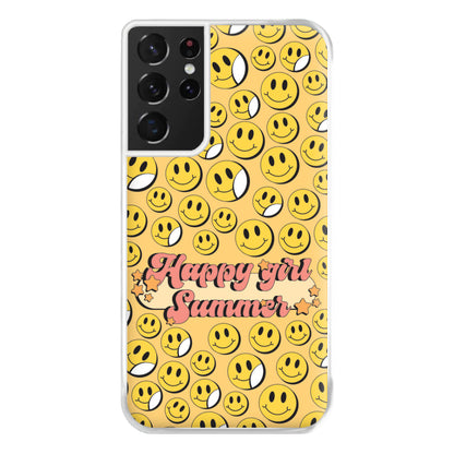 Happy Girl Summer - Summer Phone Case for Galaxy S21 Ultra