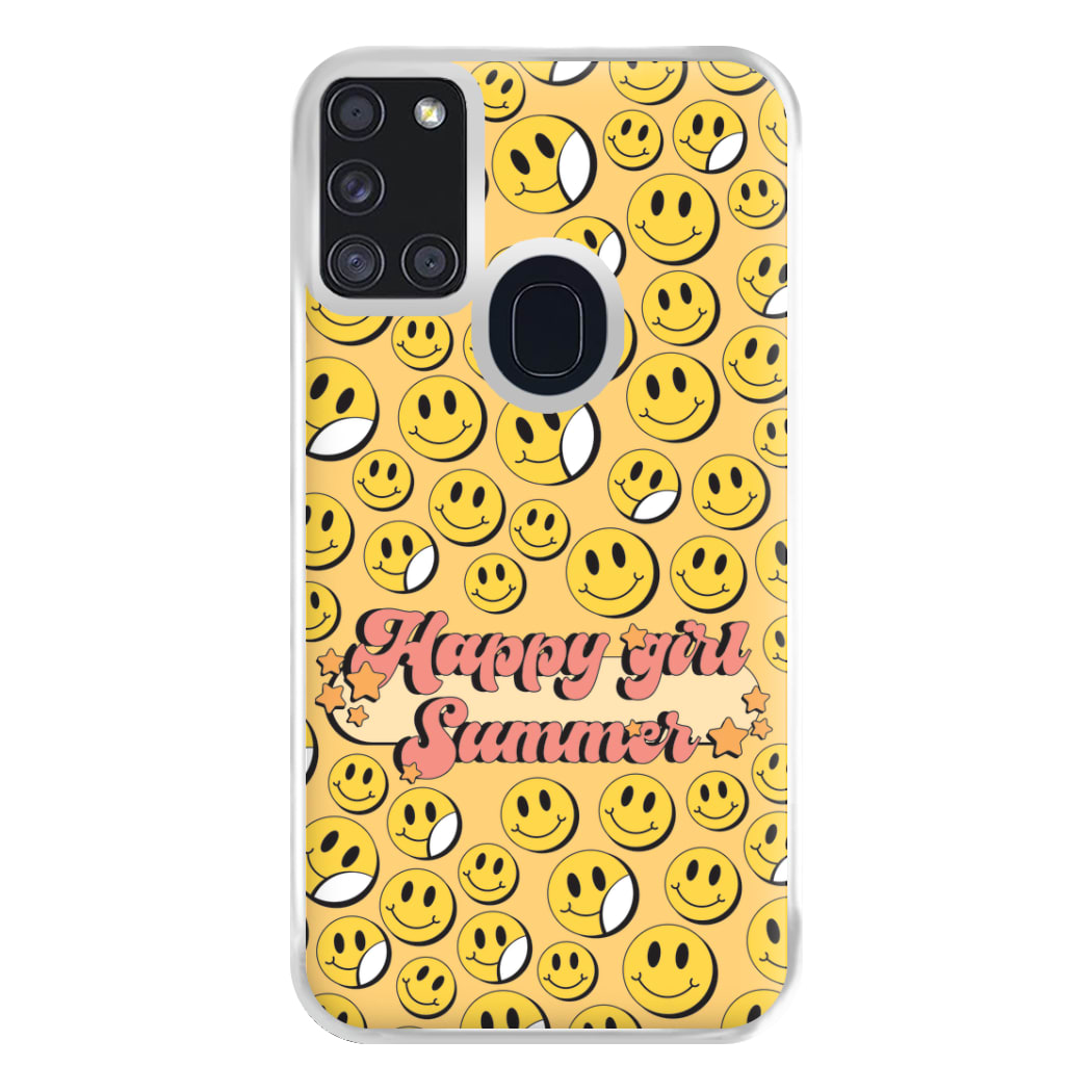 Happy Girl Summer - Summer Phone Case for Galaxy A21s