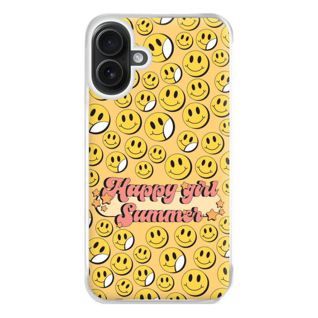 Happy Girl Summer - Summer Phone Case for iPhone 16 Plus