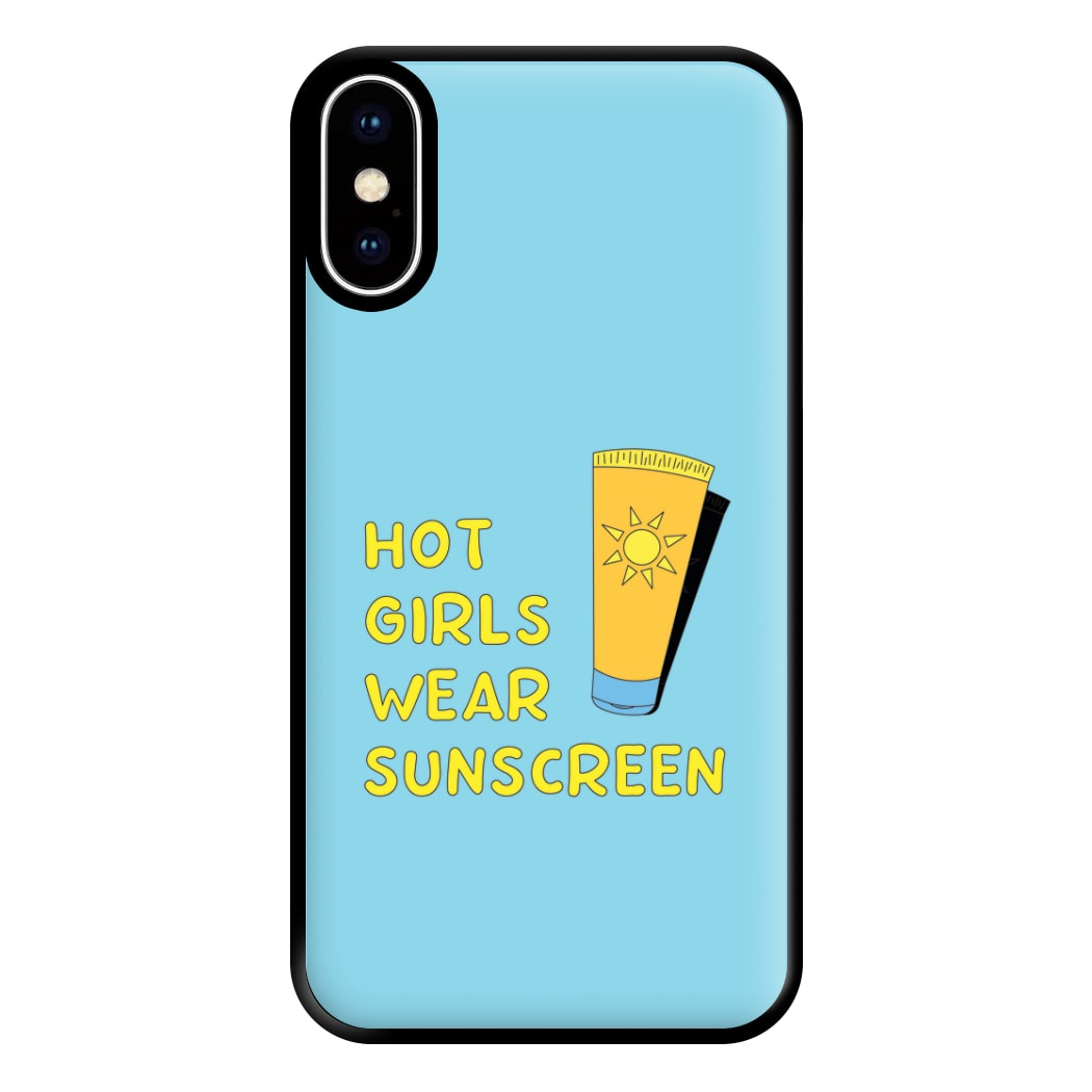 Hot Girls Wear Sunscreen - Summer Phone Case for iPhone XS Max