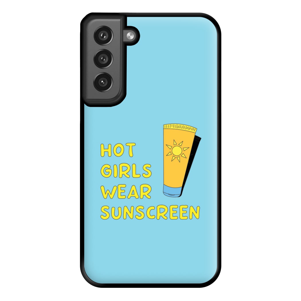 Hot Girls Wear Sunscreen - Summer Phone Case for Galaxy S21FE