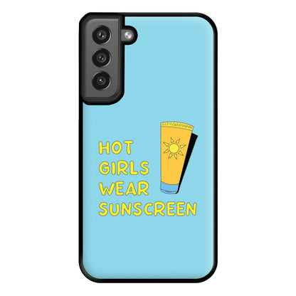 Hot Girls Wear Sunscreen - Summer Phone Case for Galaxy S21FE