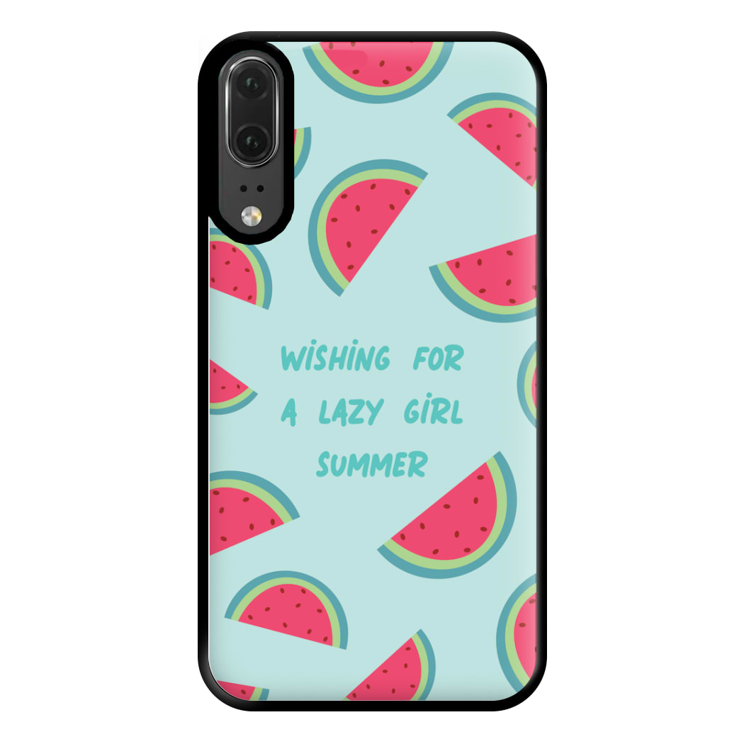 Wishing For A Lazy Girl Summer - Summer Phone Case for Huawei P20