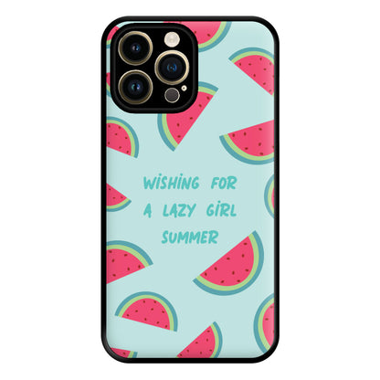 Wishing For A Lazy Girl Summer - Summer Phone Case for iPhone 14 Pro Max