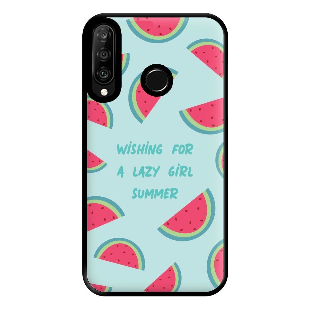 Wishing For A Lazy Girl Summer - Summer Phone Case for Huawei P30 Lite