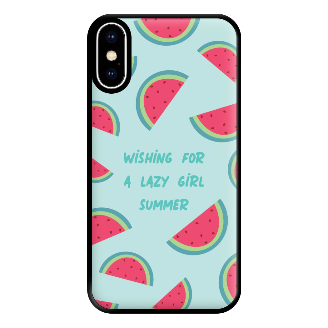 Wishing For A Lazy Girl Summer - Summer Phone Case for iPhone XS Max