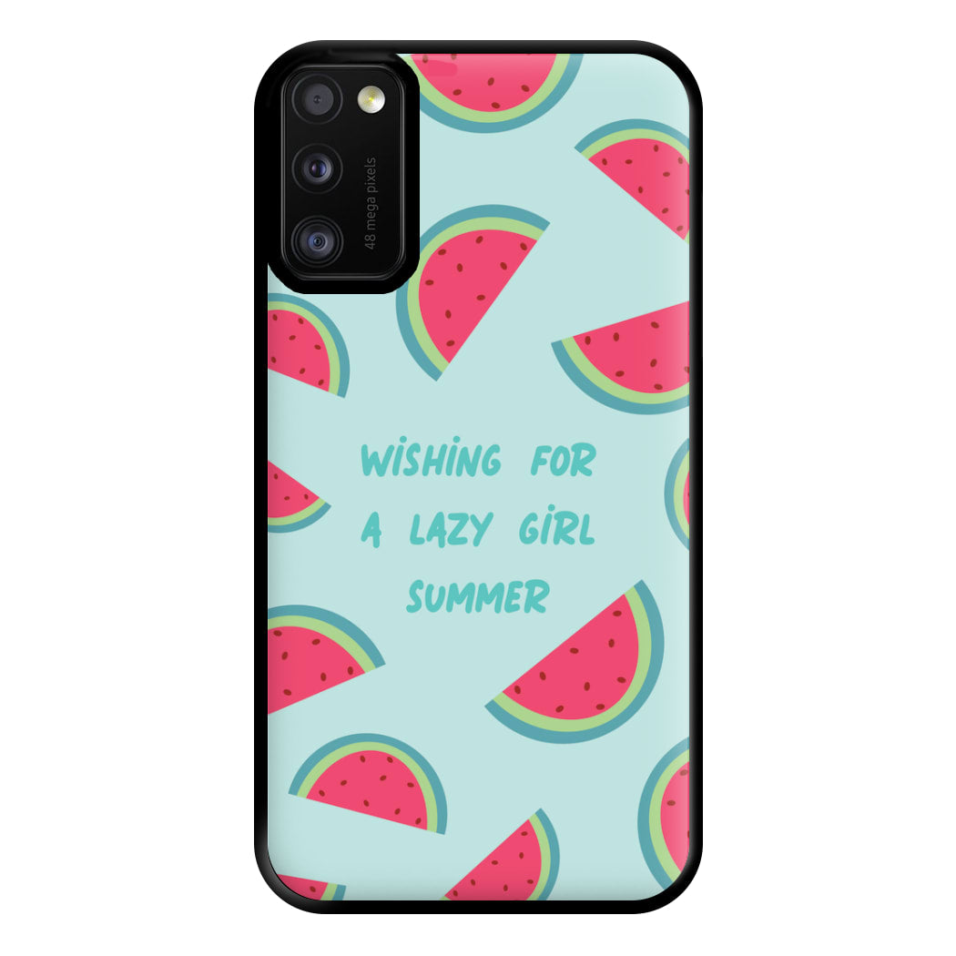 Wishing For A Lazy Girl Summer - Summer Phone Case for Galaxy A41