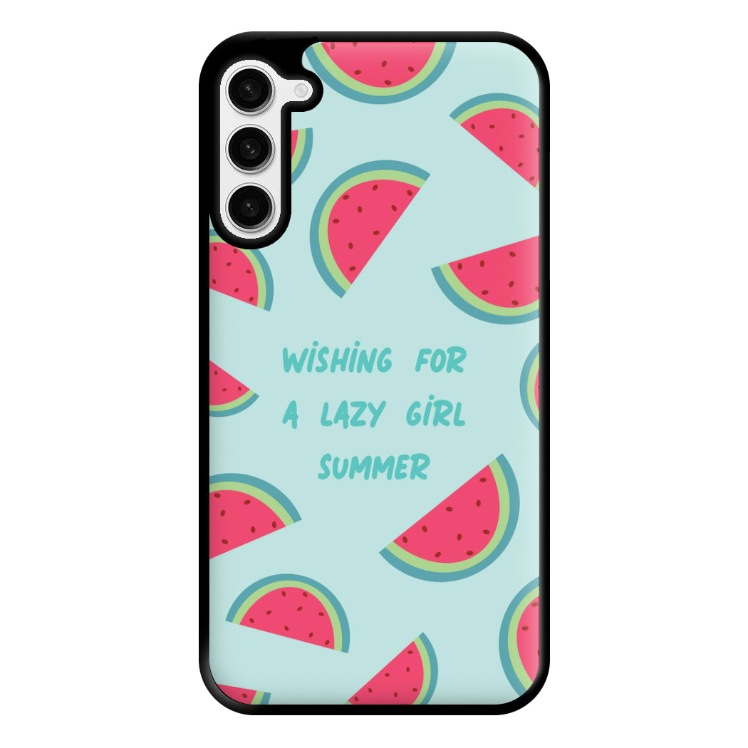 Wishing For A Lazy Girl Summer - Summer Phone Case for Galaxy S23 Plus