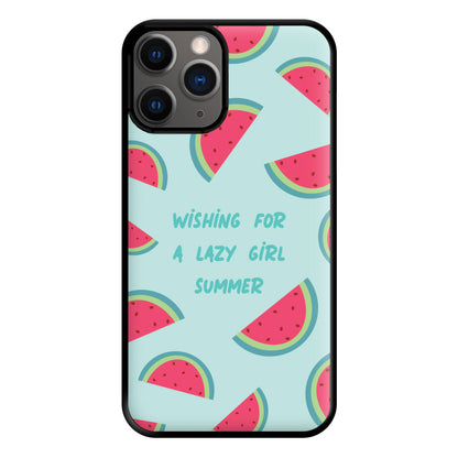 Wishing For A Lazy Girl Summer - Summer Phone Case for iPhone 12 Pro Max